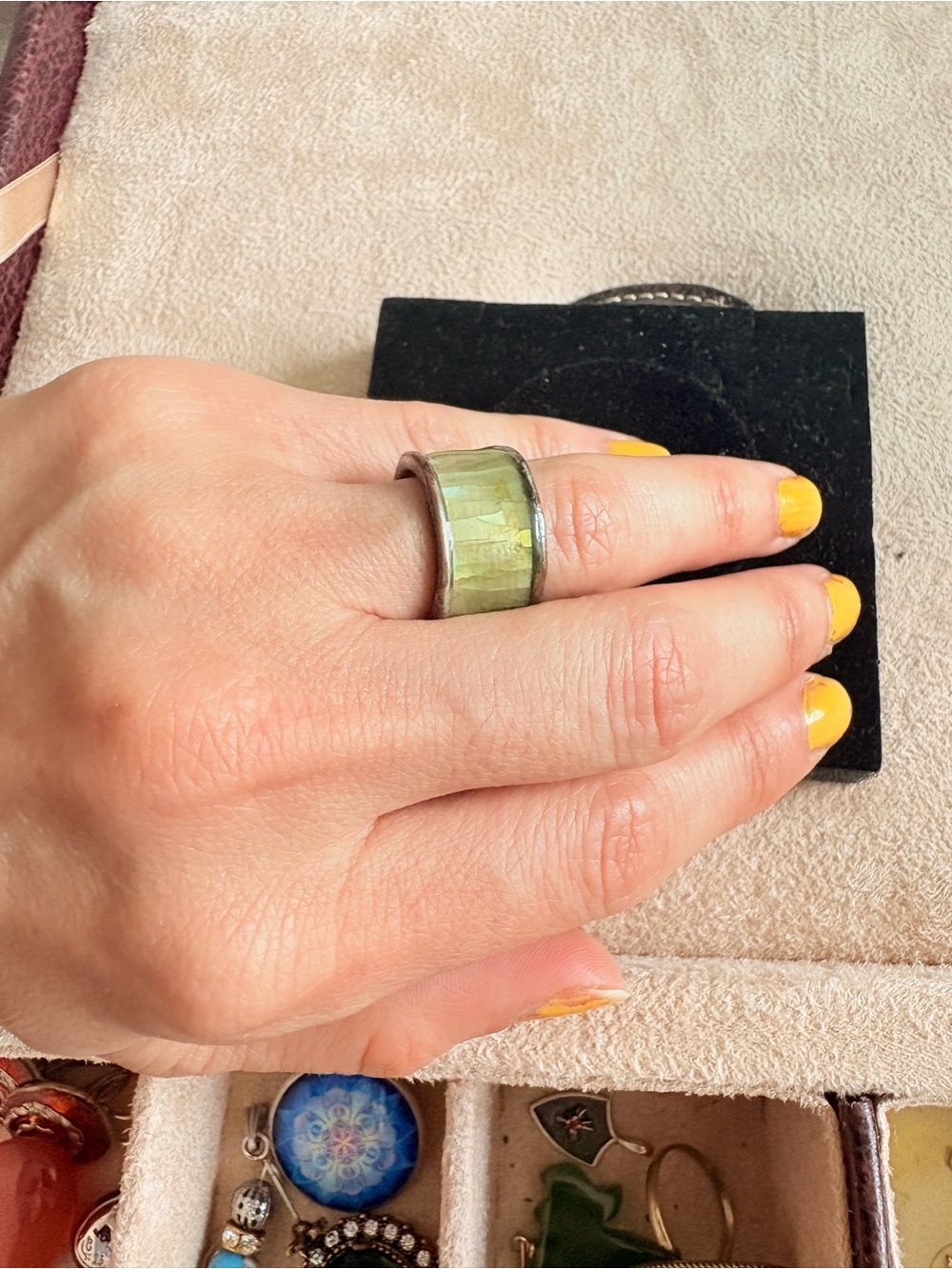Green Band Ring - Women Jewelry